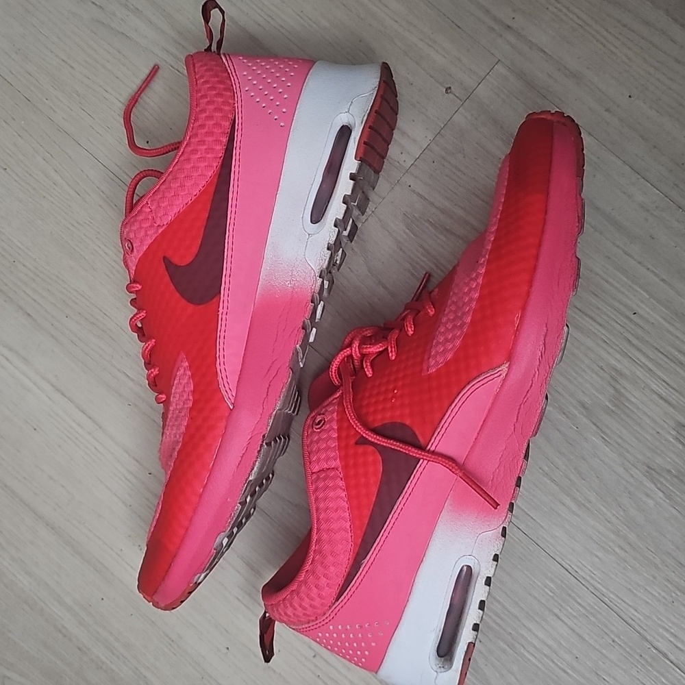 SOLD Nike Air Max Thea 11 Premium Women Geranium Red Sneaker Shoes 616723-600